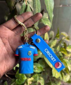 Cricket Jersey Rubber Keychains