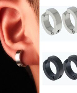 Press Earrings For Men’s (1 Pair)